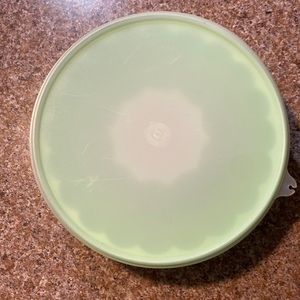 Vintage Tupperware 3pc Jel-N-Serve Jello Mold Ice Ring Mint Green